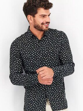 The Kooples Men Microdots Relaxed Fit Button Down Shirt